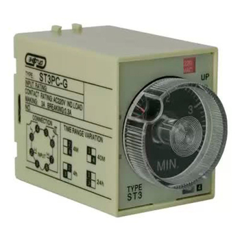 Реле времени 220V ST3PC-G (0.5-4min/40min/4h/24h) Энергия - Электрика, НВА - Реле, автоматизация и управление - Реле времени - . Магазин оборудования для автономного и резервного электропитания Ekosolar.ru в Калуге