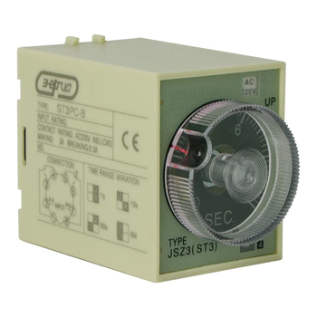 Реле времени 220V ST3PC-B (0.1-1s/10s/60s/6 min) Энергия - Электрика, НВА - Реле, автоматизация и управление - Реле времени - . Магазин оборудования для автономного и резервного электропитания Ekosolar.ru в Калуге