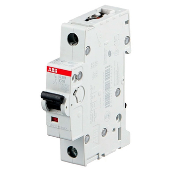 Автоматический выключатель ABB S201 1P 16А (С) 6kA - Электрика, НВА - Модульное оборудование - Автоматические выключатели - . Магазин оборудования для автономного и резервного электропитания Ekosolar.ru в Калуге