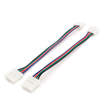 Комплект коннекторов Apeyron Electrics 09-12 (2 клипсы с проводами) для RGB-светодиодной ленты 12В IP20 10 мм - Светильники - Cветодиодные ленты - . Магазин оборудования для автономного и резервного электропитания Ekosolar.ru в Калуге