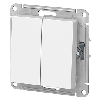 Выключатель Schneider Electric AtlasDesign 2-клавишный сх.5, 10АХ, белый, механизм - Электрика, НВА - Выключатели и розетки - Выключатели - . Магазин оборудования для автономного и резервного электропитания Ekosolar.ru в Калуге