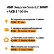 ИБП Энергия Smart.2 300W + Аккумулятор S 100 Ач - 12В (300Вт - 182мин) - ИБП и АКБ - ИБП Энергия - ИБП для котлов отопления - . Магазин оборудования для автономного и резервного электропитания Ekosolar.ru в Калуге